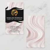 Golden Hair Logo | Seidendrapery Visitenkarte (Vorne/Hinten)