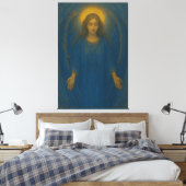 Golden Halo Blessing Angel – Sacred Blue Wing Guar Leinwanddruck (Insitu (Schlafzimmer))