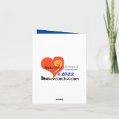 Golden Hamsa Chrismukkah Card Karte (Rückseite)