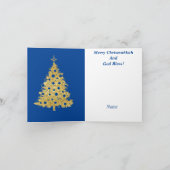 Golden Hamsa Chrismukkah Card Karte (Innenseite)