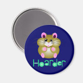 Golden Hamster - "Hoarder" Magnet (Vorderseite/Rückseite)