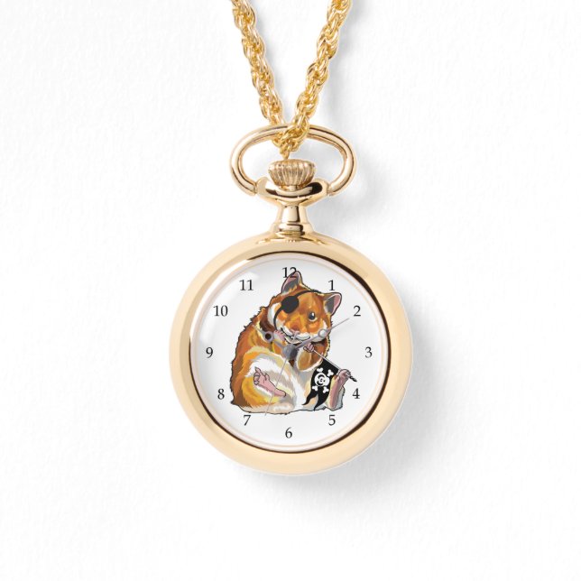 Golden Hamster Pirat Armbanduhr (Vorderseite)