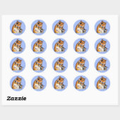 Golden Hamster Pirat Runder Aufkleber (Blatt)