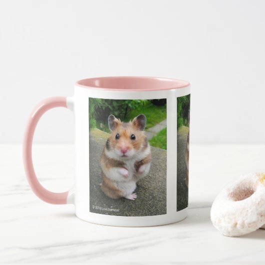 Golden hamster tasse (Mit Donut)