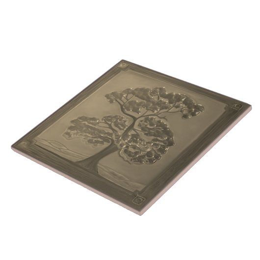 Golden Handwerker Oak Tree Keramik Tile Fliese (Seite)