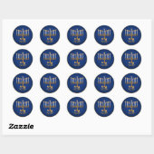 Golden Hanukkah Stickers (Blatt)