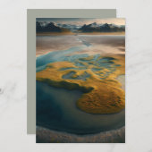 Golden Harmony Feiertagskarte (Vorne/Hinten)