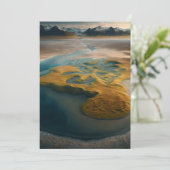 Golden Harmony Feiertagskarte (Stehend Vorderseite)