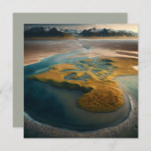 Golden Harmony Feiertagskarte (Vorne/Hinten)