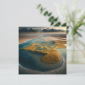 Golden Harmony Feiertagskarte (Stehend Vorderseite)