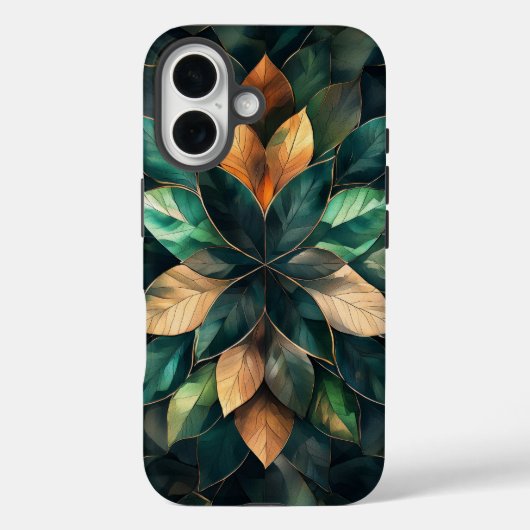 Golden Harmony Leaf Phone Case (Rückseite)