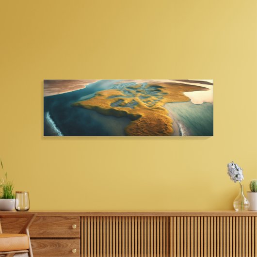 Golden Harmony Leinwanddruck (Insitu (Wohnzimmer))