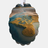 Golden Harmony Ornament Karte (Links)