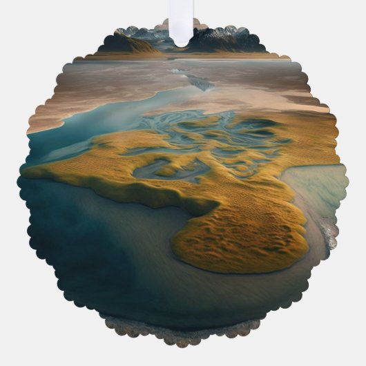 Golden Harmony Ornament Karte (Vorderseite)