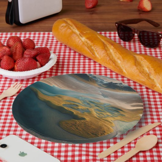 Golden Harmony Pappteller (Picknick)
