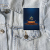 Golden Harmony – Shree Yantra’s Divine Resonance Button (Insitu)