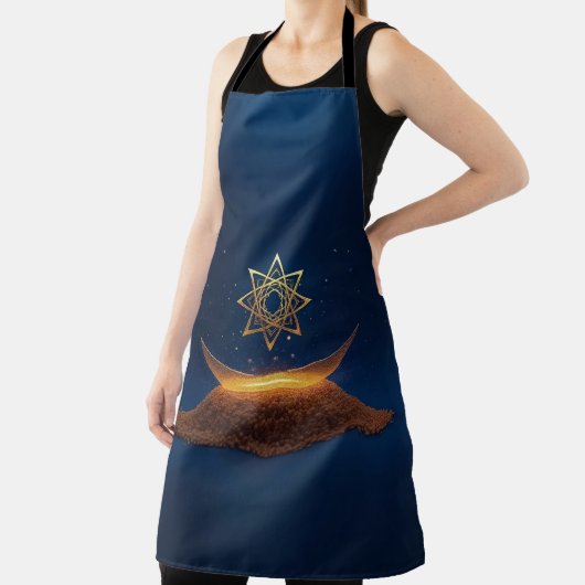 Golden Harmony – Shree Yantra’s Divine Resonance Schürze (InSitu)