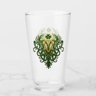 Golden Harp und Green Shamrocksf Glas