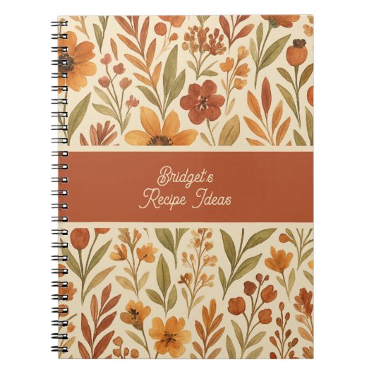 Golden Harvest botanisches Rezept Buch + Name (Vorderseite)