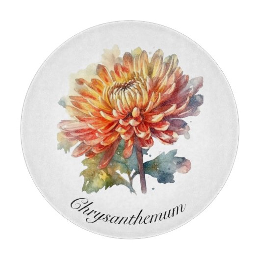 Golden Harvest Chrysanthemum, Brauch Schneidebrett (Vorderseite)