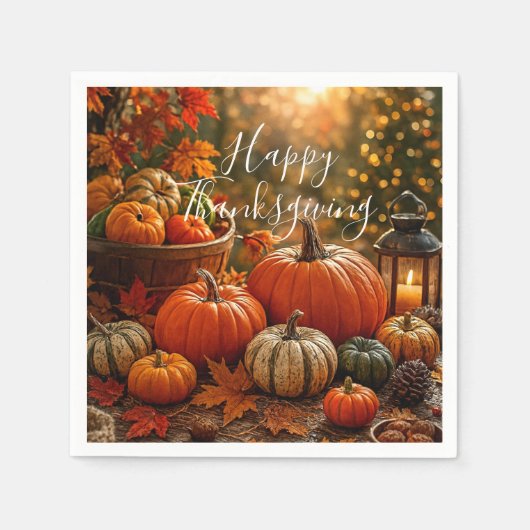 Golden Harvest Thanksgiving  Serviette (Vorderseite)