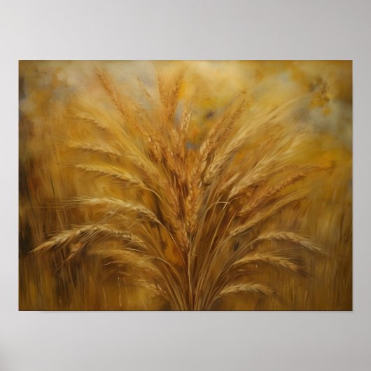 Golden Harvest Weizen Field Poster (Vorne)