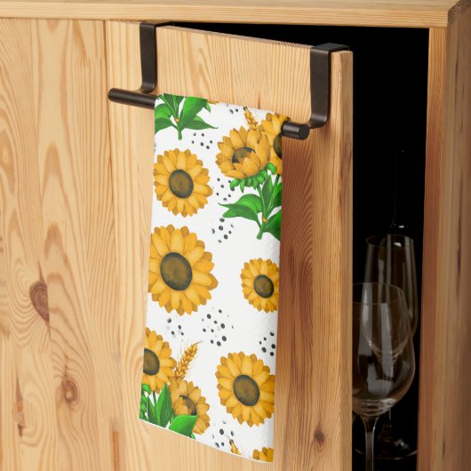 Golden Harvest White Geschirrtuch (Drittel gefaltet)