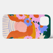 Golden Hat & Wildblumen Case-Mate iPhone Hülle (Rückseite (Horizontal))