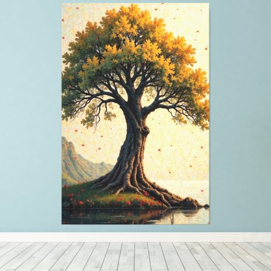 Golden Haven Leinwanddruck (Insitu (Holzboden))