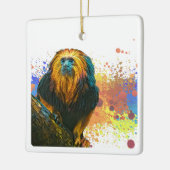 Golden Headed Lion Tamarin Keramikornament (Links)