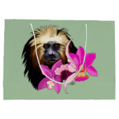 Golden-Headed Löwe Tamarin Monkey Große Geschenktüte (Rückseite)