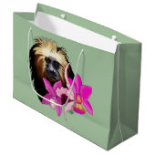 Golden-Headed Löwe Tamarin Monkey Große Geschenktüte (Vorderseite Schrägansicht)