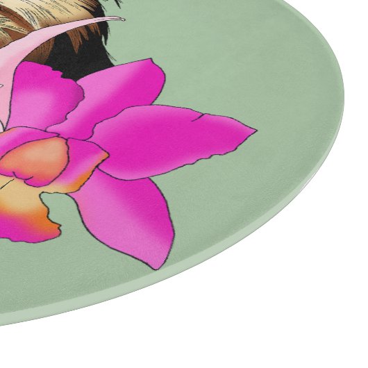 Golden-Headed Löwe Tamarin Monkey Schneidebrett (Ecke)