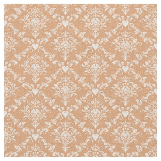 Golden Heart Damask Stoff (Nahaufnahme)