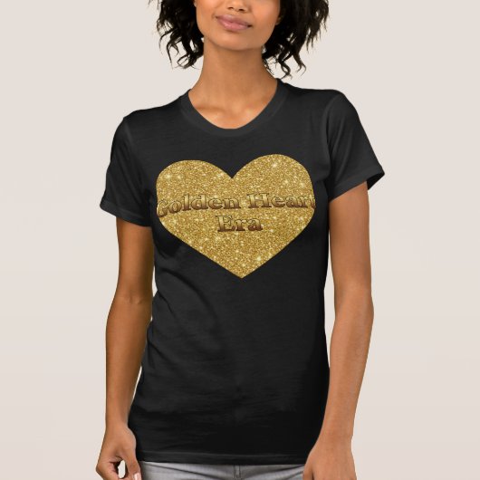 Golden Heart Era – Glitter Heart Affirmation T-Shirt (Vorderseite)