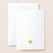 Golden Heart Stethoscope Vielen Dank Folienkarte (Rückseite mit Umschlag)