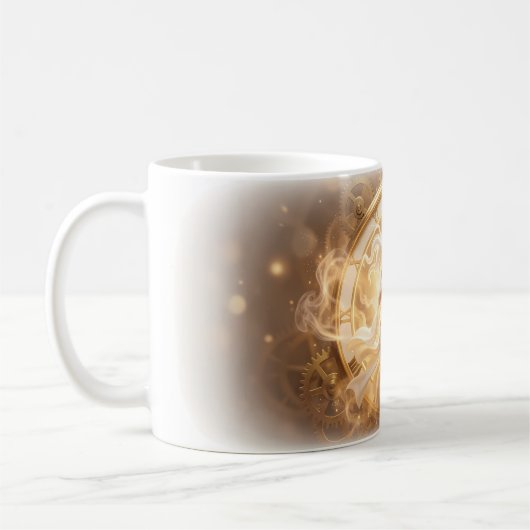 Golden Heart Through Time Enchantment Mug Kaffeetasse (Links)