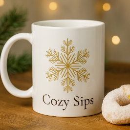 Golden Hearth Cozy Sips Classic Mug, 11 oz Kaffeetasse