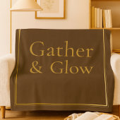 Golden Hearth Gather Fleece Blanket