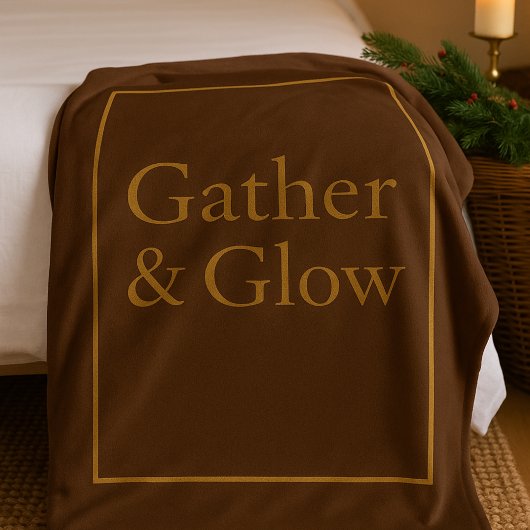 Golden Hearth Gather Fleece Blanket