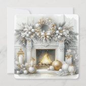 Golden Hearth & Holiday Grace Feiertagskarte (Vorderseite)