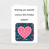 Golden Hearts Burst Greeting Card (Rückseite)