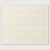Golden Hearts Confetti Gift Wrap Geschenkpapier (Flach)