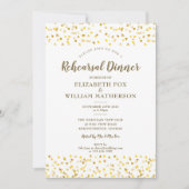 Golden Hearts Probe Dinner Einladung (Vorderseite)