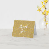 Golden Hearts Script Vielen Dank Karte (Gelbe Blume)