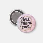 Golden Hearts Trendy Script Beste Mama für Moderne Magnet (Vorderseite/Rückseite)