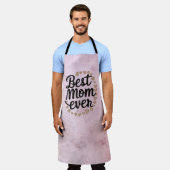 Golden Hearts Trendy Script Beste Mama für Moderne Schürze (Getragen)
