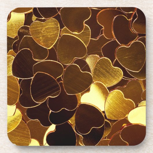 Golden Hearts Untersetzer (Vorderseite)