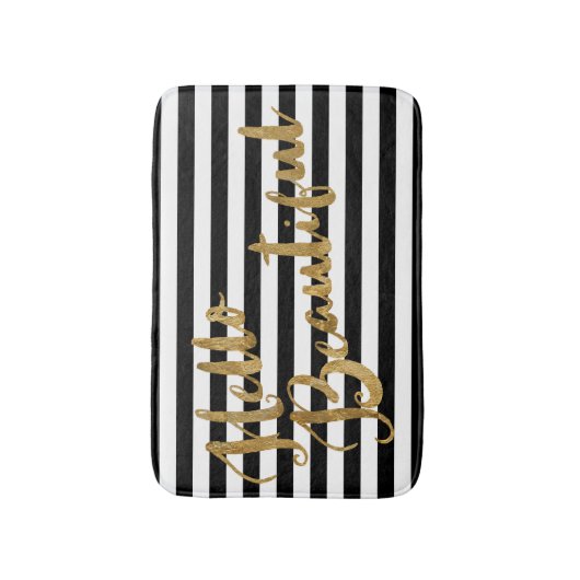 Golden Hello Schöne Streifen Badematte (Vorderseite Vertikal)