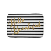 Golden Hello Schöne Streifen Badematte (Vorderseite)